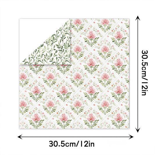 Scrapbook Paper 12x12 Patterned Paper for Scrapbooking (Pink)