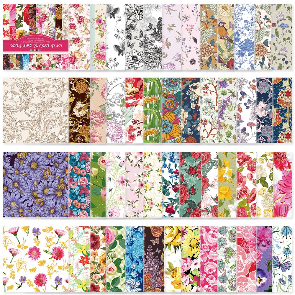 10 Different Packs Full Collection Origami Paper, 6-Inch Double Sided Color