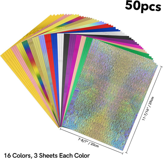 Briartw 20x29cm Hot Foil Paper 50 Sheets Pack Toner Reactive Foil