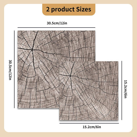48 Sheets Scrapbook Paper Pads 12x12 & 6x6 Wood Floor Patterned Craft Paper