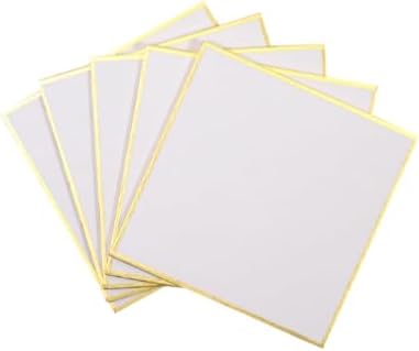 Yasutomo Shikishi Board, Size 3″ x 3″, Pack of 5, Washi Paper, Arts and Crafts Supplies