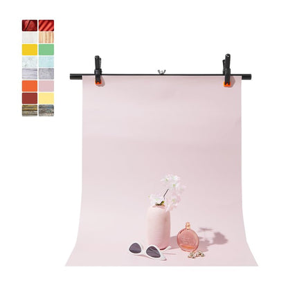 6PCS 12Patterns Photography Background Paper Wood Waterproof Food Photo Backdrop Double Sided 22X35 BEIYANG