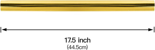 RUSPEPA Gold Metallic Wrapping Paper - Solid Color Paper Perfect for Wedding, Birthday, Christmas, Baby Shower - 17.5 Inches X 32.8 Feet