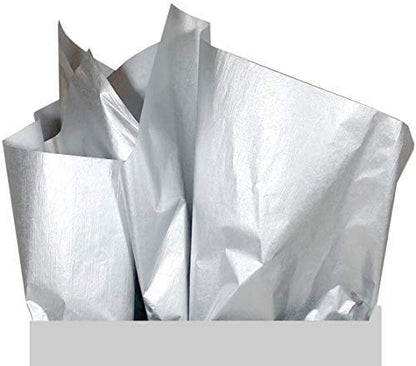 UNIQOOO 100 Sheets Metallic Gold Foil Tissue Paper Bulk, Recyclable Durable for Gift Bags Box Gift Wrapping DIY Craft, Wedding Birthday Party Favor Decor, Shredded Filler, Pinata, 20X14in