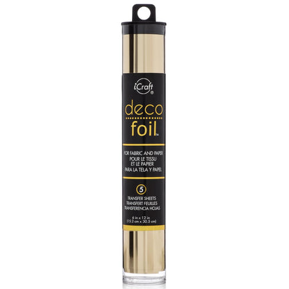 iCraft Deco Foil Value Roll, 12.5 inches x 25 feet, (Gold)