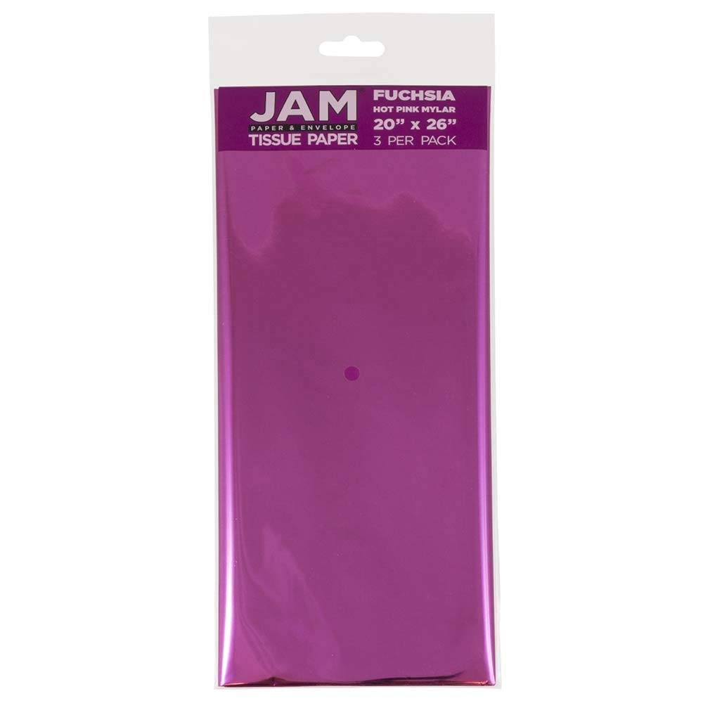 JAM PAPER Tissue Paper - Gold Mylar - 3 Sheets/Pack