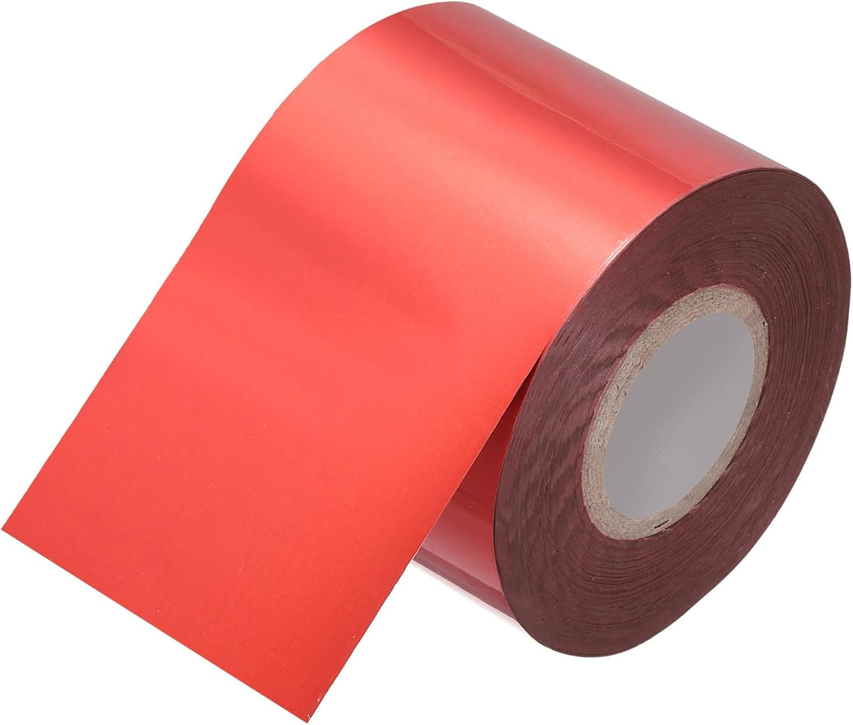 PATIKIL 2"x400Ft Hot Stamping Foil Paper,Heat Transfer Hot Stamping Paper Foil Roll for Leather DIY Logo Decor Craft Card Package Scrapbook,Matt Red