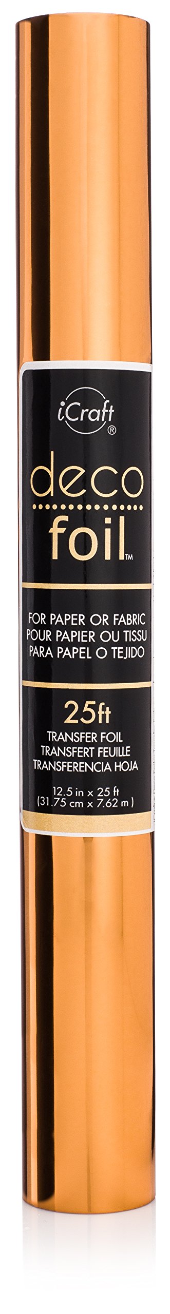 iCraft Deco Foil Value Roll, 12.5 inches x 25 feet, (Gold)
