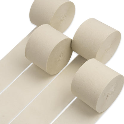PartyWoo Gold Crepe Paper Streamers 4pcs 328 FT Gold Streamers