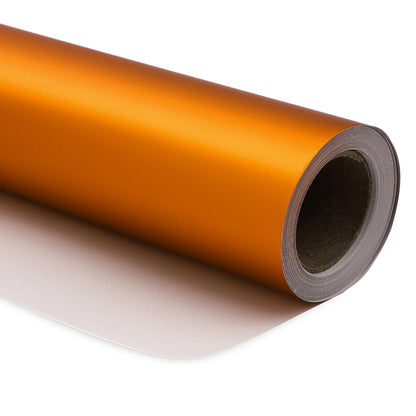 RUSPEPA Gold Gift Wrap - Christmas Wrapping Paper, Matte Metallic Foil Solid Color Gift Wrap Paper Roll Perfect for Birthday, Wedding, Anniversaries, Christmas, Baby Shower, Graduations Gifts - 17 Inches X 32.8 Feet