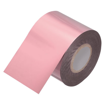 PATIKIL 2"x400Ft Hot Stamping Foil Paper, Heat Transfer Hot Stamping Paper Foil Roll for Leather DIY Logo Decor Craft Gift Package Scrapbook Card, Light Gold