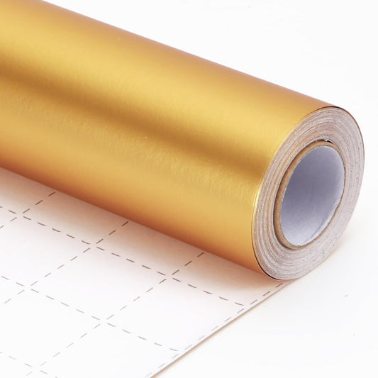 Gold Wrapping Paper, Christmas Wrapping Paper, Matte Metallic Foil Paper