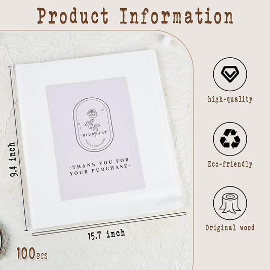 100 Sheets Luminous White Gampi Rice Paper, 9.4 x 15.7”, Handmade Translucent Cicada Wing Art Paper, Strong & Smooth Thin Fiber for Botanical Tracing, Calligraphy, Decoupage and Wedding Crafts