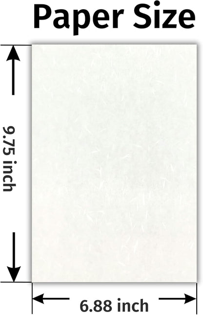 Japanese Iyo Washi Stationery Paper 20 Sheets, Made in Japan