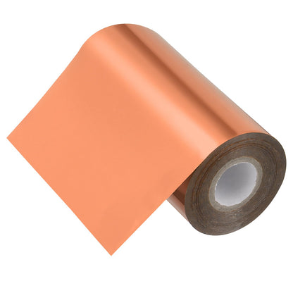 PATIKIL 2"x400Ft Hot Stamping Foil Paper, Heat Transfer Hot Stamping Paper Foil Roll for Leather DIY Logo Decor Craft Gift Package Scrapbook Card, Light Gold