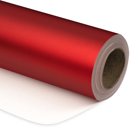 RUSPEPA Gold Gift Wrap - Christmas Wrapping Paper, Matte Metallic Foil Solid Color Gift Wrap Paper Roll Perfect for Birthday, Wedding, Anniversaries, Christmas, Baby Shower, Graduations Gifts - 17 Inches X 32.8 Feet
