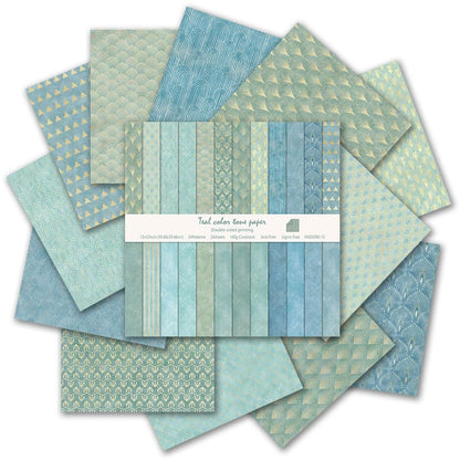 12x12 Scrapbook Paper Pad "Soft Romantic" – 24 Sheets Double-Sided with Faux 160gsm Aesthetic Patterned Papers in Muted Pink, Lavender & Sage. Acid-Free for Wedding, Baby Girl Album & Paper Flowers