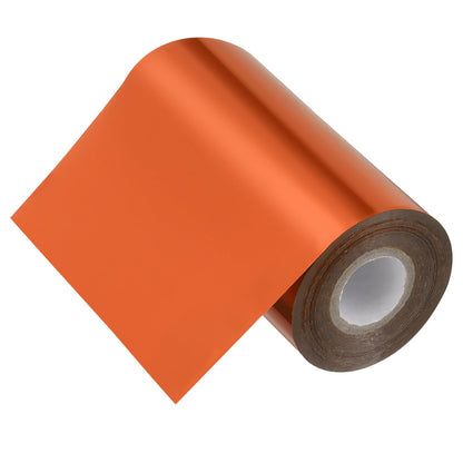 PATIKIL 2"x400Ft Hot Stamping Foil Paper, Heat Transfer Hot Stamping Paper Foil Roll for Leather DIY Logo Decor Craft Gift Package Scrapbook Card, Light Gold
