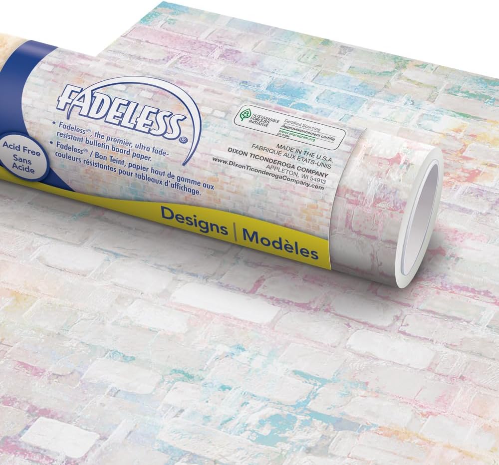 Fadeless Bulletin Board Paper, Fade-Resistant Paper for Classroom Décor