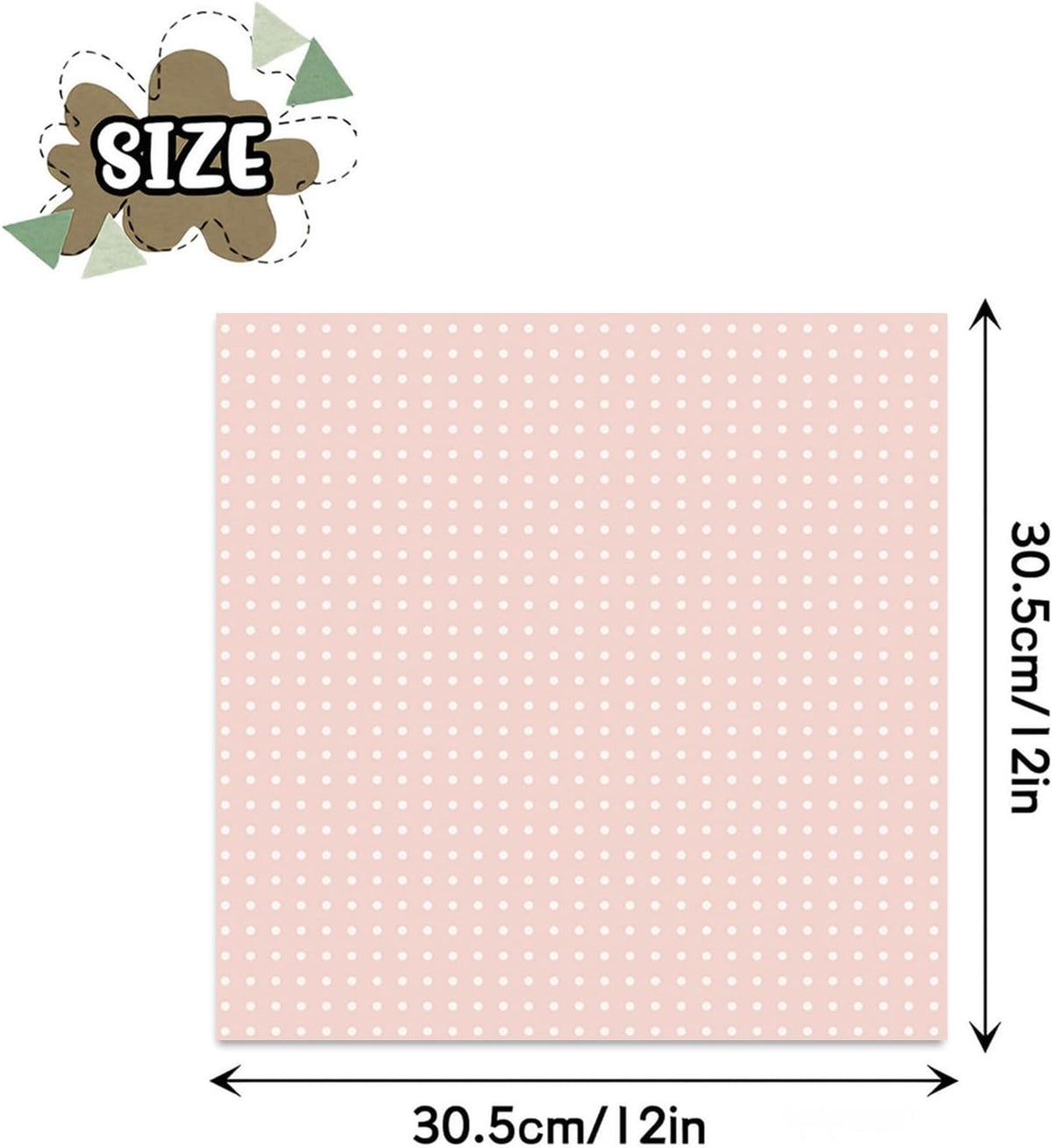 12x12 Scrapbook Paper Double Sided Patterned Paper (Beige)