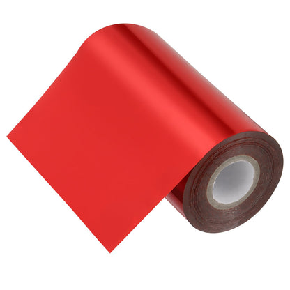PATIKIL 2"x400Ft Hot Stamping Foil Paper,Heat Transfer Hot Stamping Paper Foil Roll for Leather DIY Logo Decor Craft Card Package Scrapbook,Matt Red