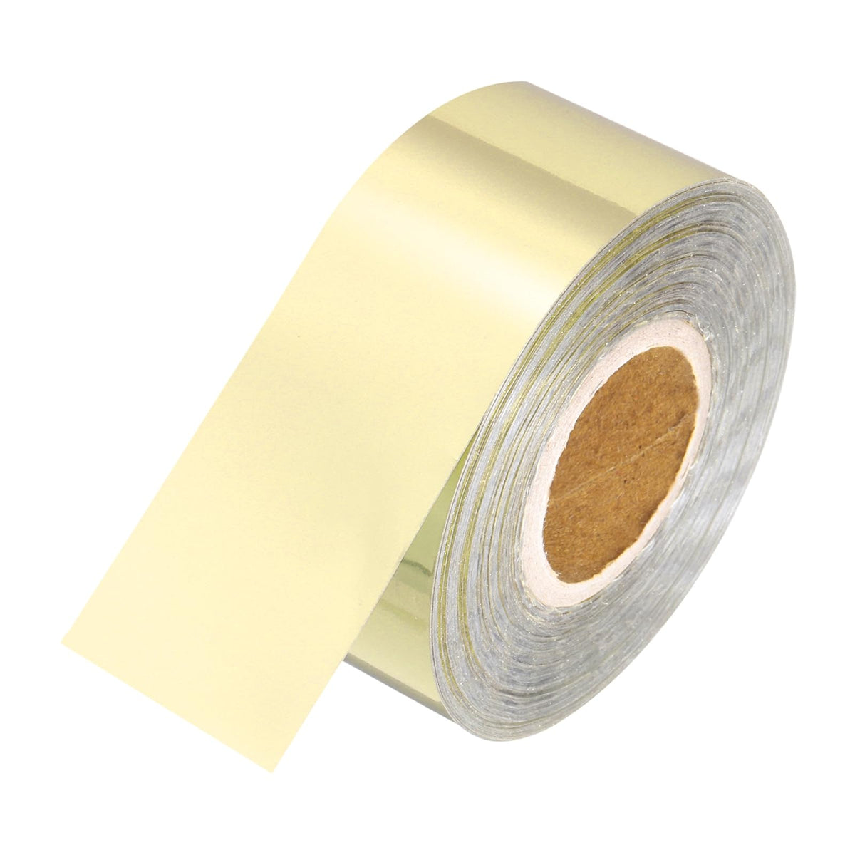 PATIKIL 2"x400Ft Hot Stamping Foil Paper, Heat Transfer Hot Stamping Paper Foil Roll for Leather DIY Logo Decor Craft Gift Package Scrapbook Card, Light Gold