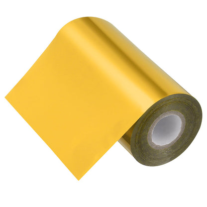 PATIKIL 2"x400Ft Hot Stamping Foil Paper, Heat Transfer Hot Stamping Paper Foil Roll for Leather DIY Logo Decor Craft Gift Package Scrapbook Card, Light Gold