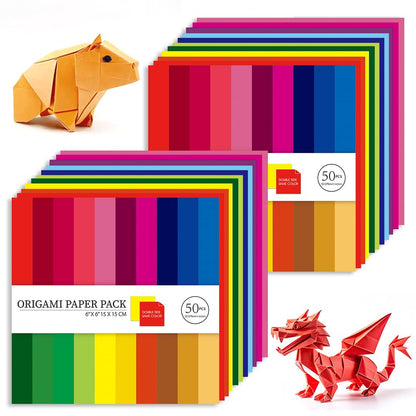 10 Different Packs Full Collection Origami Paper, 6-Inch Double Sided Color