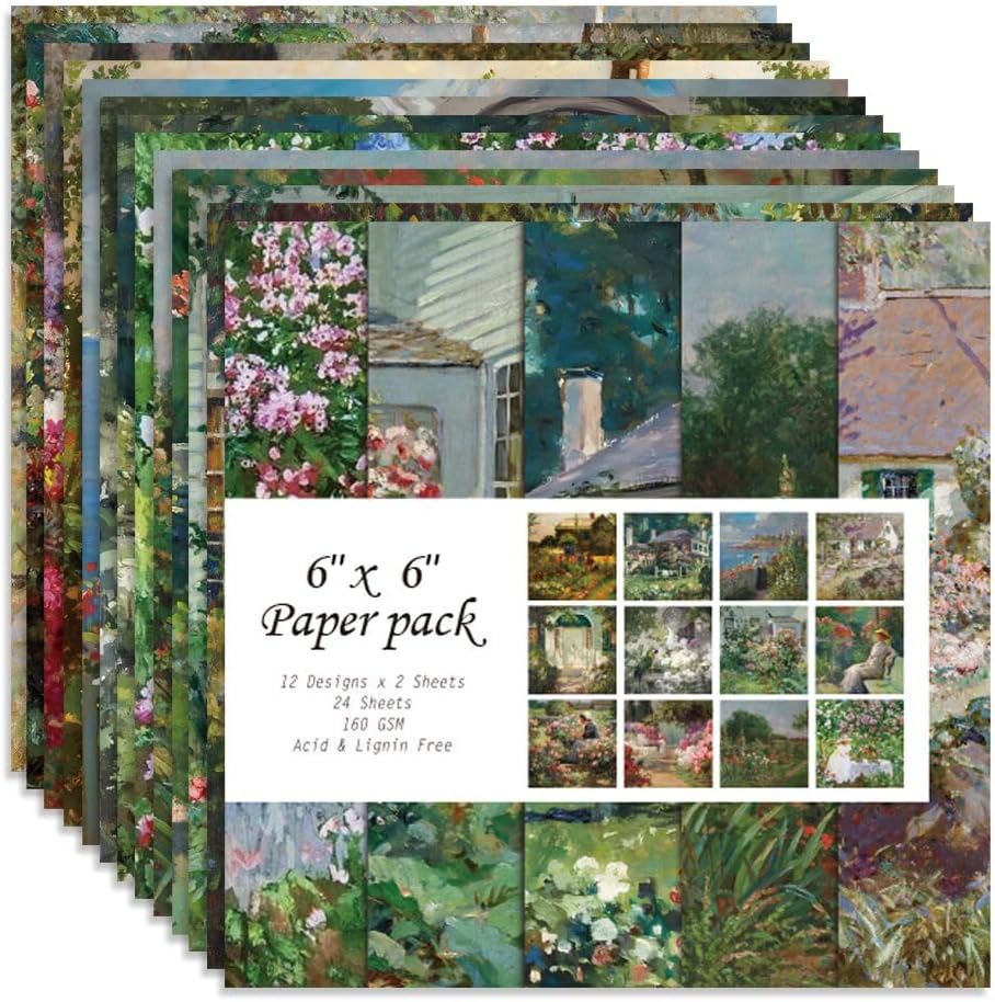 6x6" Cardstock Single Sided Scrapbooking,Craft Decorative Scrap Book Paper