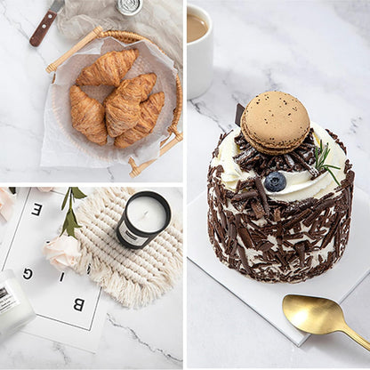 6PCS 12Patterns Photography Background Paper Wood Waterproof Food Photo Backdrop Double Sided 22X35 BEIYANG