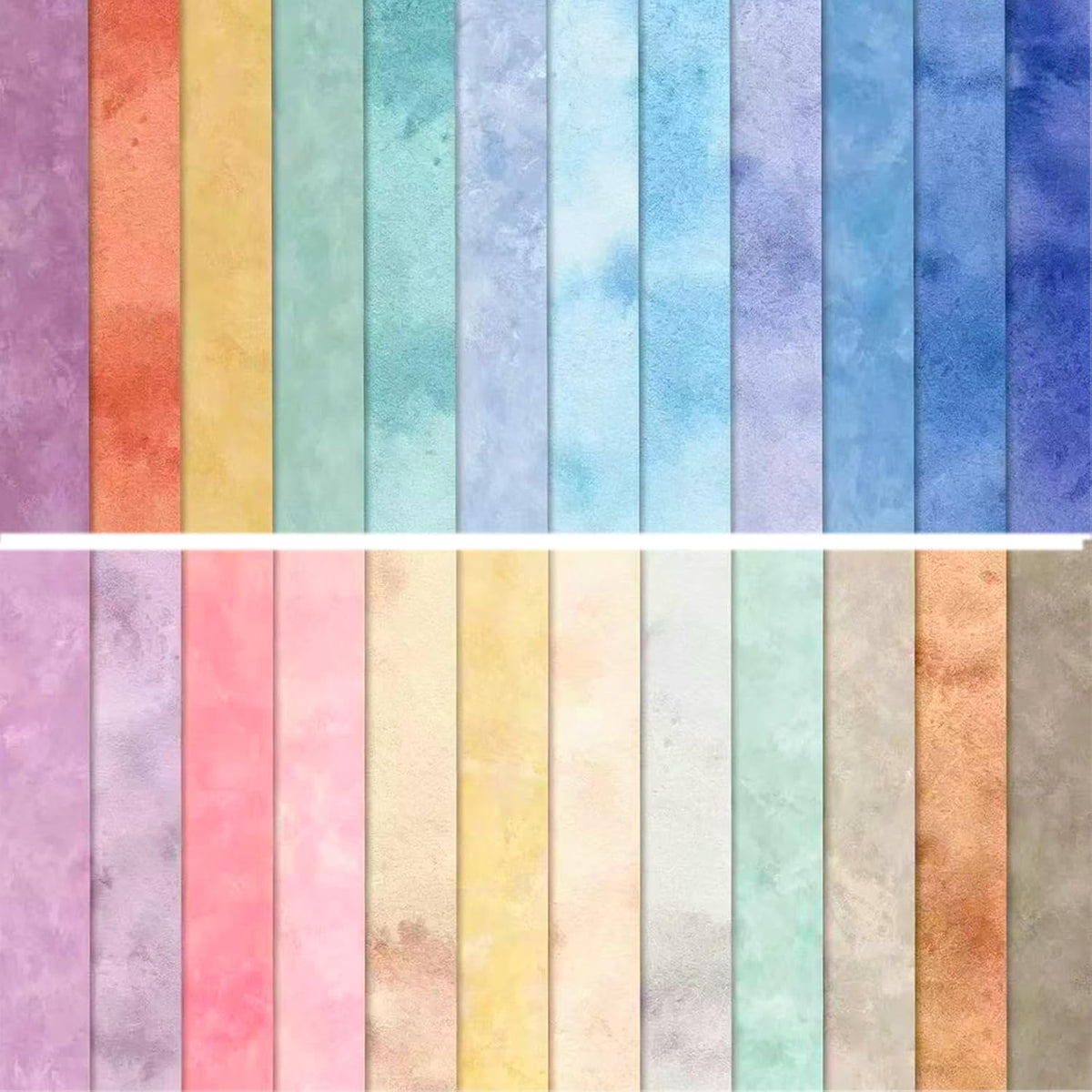 6"x6" Pastel Scrapbook Paper Pad- 24 Sheet 160GSM Single-Sided Paper