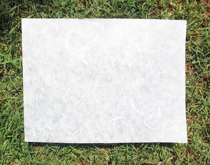 White Mulberry Paper Sheets Origami Design Craft Hand Made Art Tissue Washi Suppliers Card Making Glass Decoupage (8.5 x 11.0in) (25 sheets)
