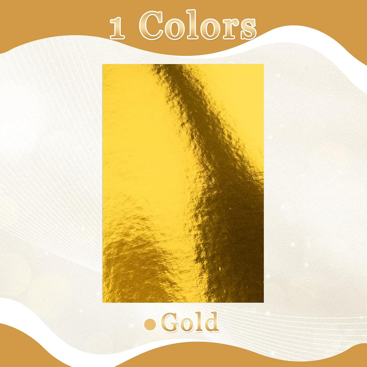 30 Pack Gold Metallic Cardstock Paper Sheets 8" x 12" 250gsm/92lb