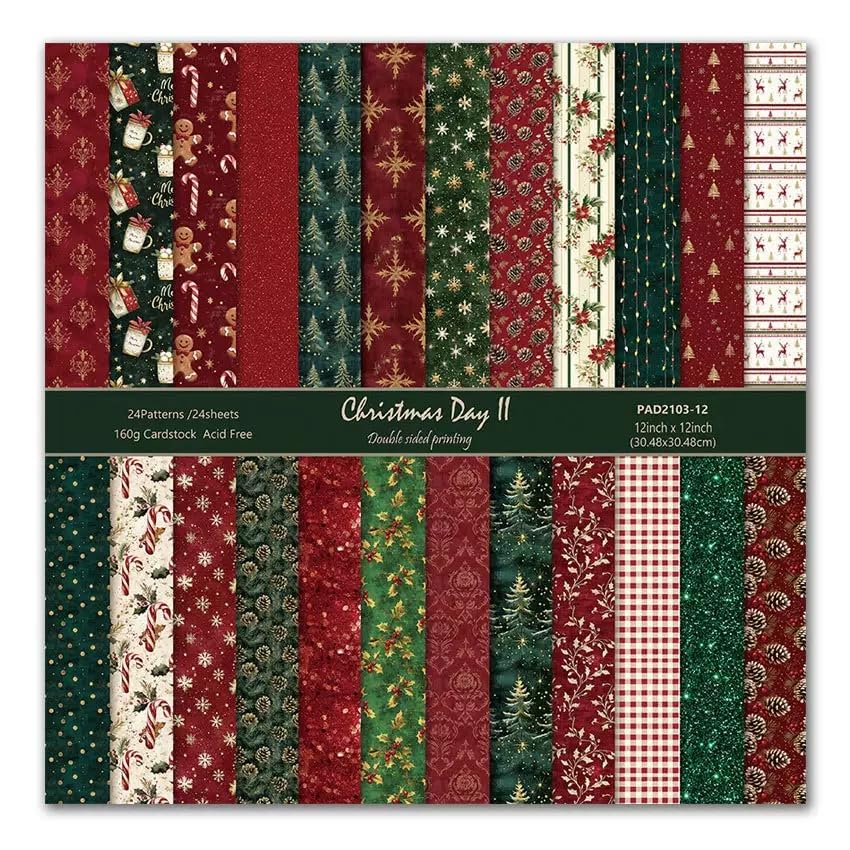 Galaxy Scrapbook Paper Starry Sky Patterned Paper 12×12-24 Sheets Double-Sided CardStock Journaling Planner Papers for Holiday Cardmaking DIY Origami Decorative Craft Papers.