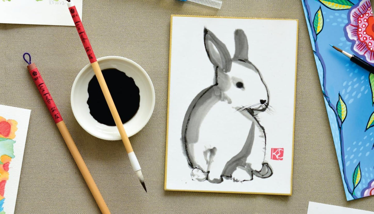 Yasutomo Shikishi Board, Size 5″ x 7″, Pack of 3, Washi Paper, Arts and Crafts Supplies