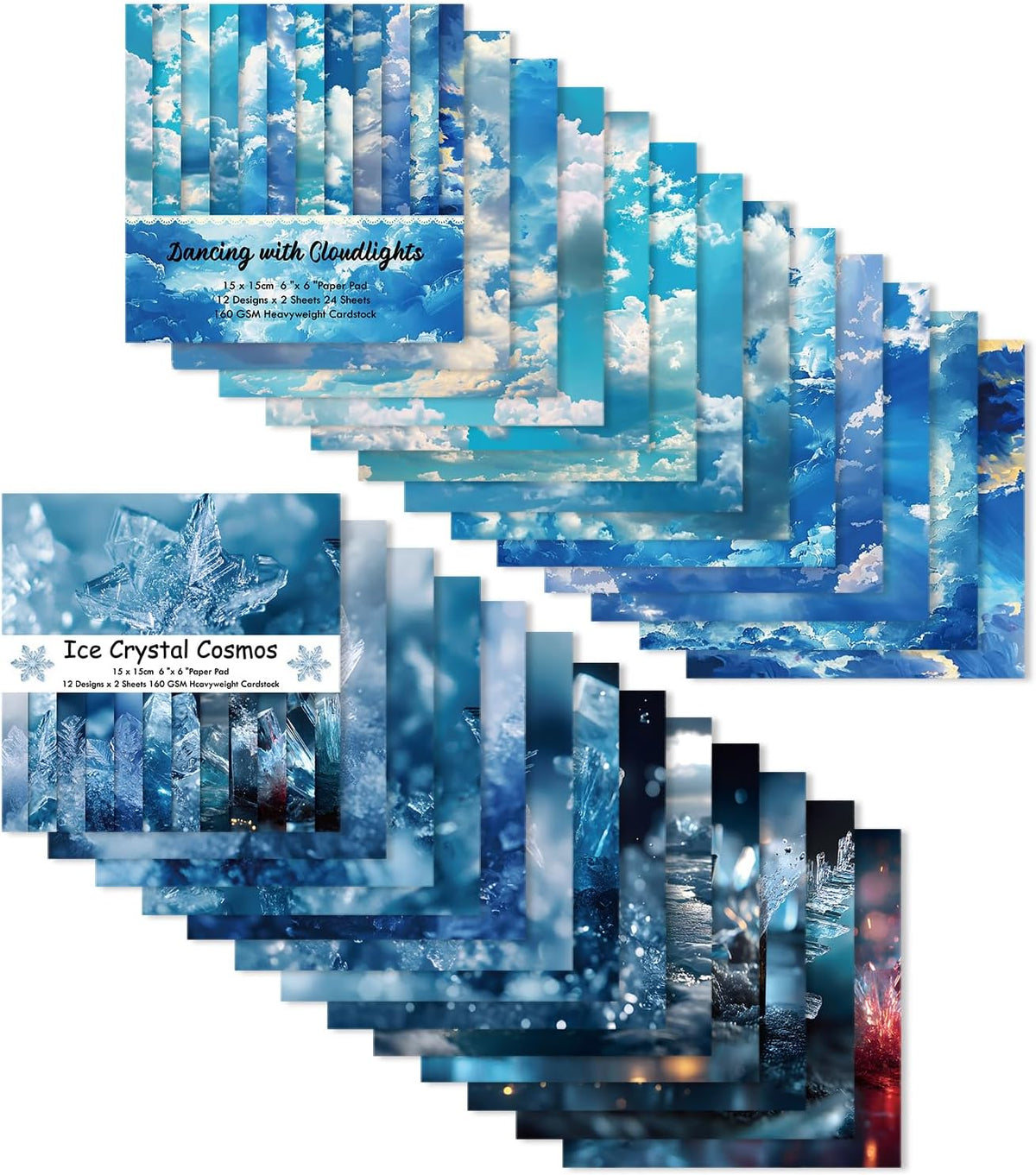 6x6" Cardstock Single Sided Scrapbooking,Craft Decorative Scrap Book Paper