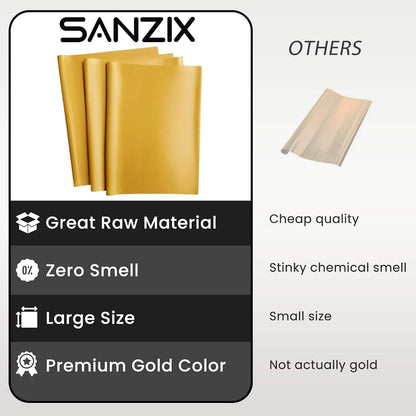 SANZIX 120 Sheets Metallic Gold Tissue Paper for Gift Bags 14"x20"