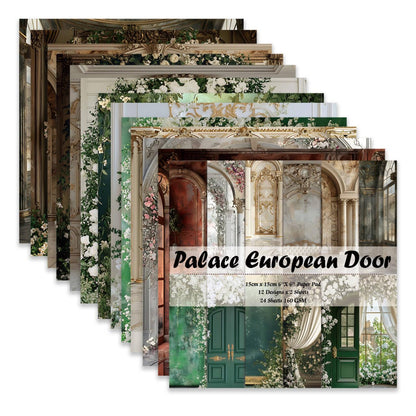 Scrapbook Paper,24 Sheets 6"x 6" Single-Sided Pattern Decorative Cardstock