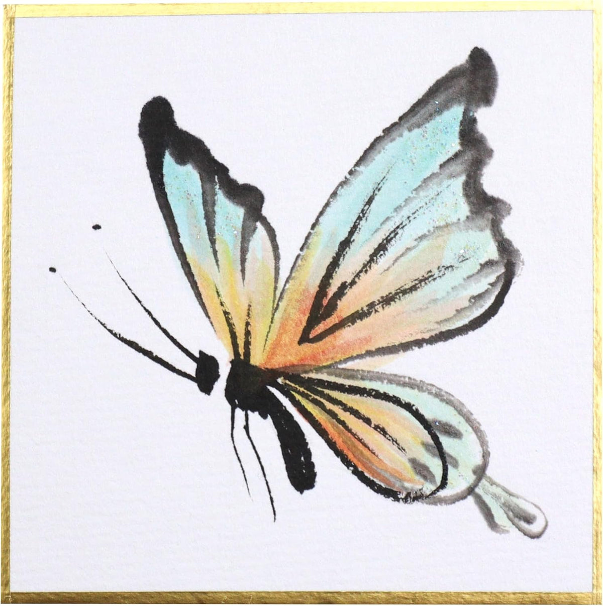 Yasutomo Shikishi Board, Size 3″ x 3″, Pack of 5, Washi Paper, Arts and Crafts Supplies