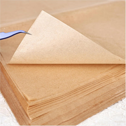 100 Sheets Luminous White Gampi Rice Paper, 9.4 x 15.7”, Handmade Translucent Cicada Wing Art Paper, Strong & Smooth Thin Fiber for Botanical Tracing, Calligraphy, Decoupage and Wedding Crafts