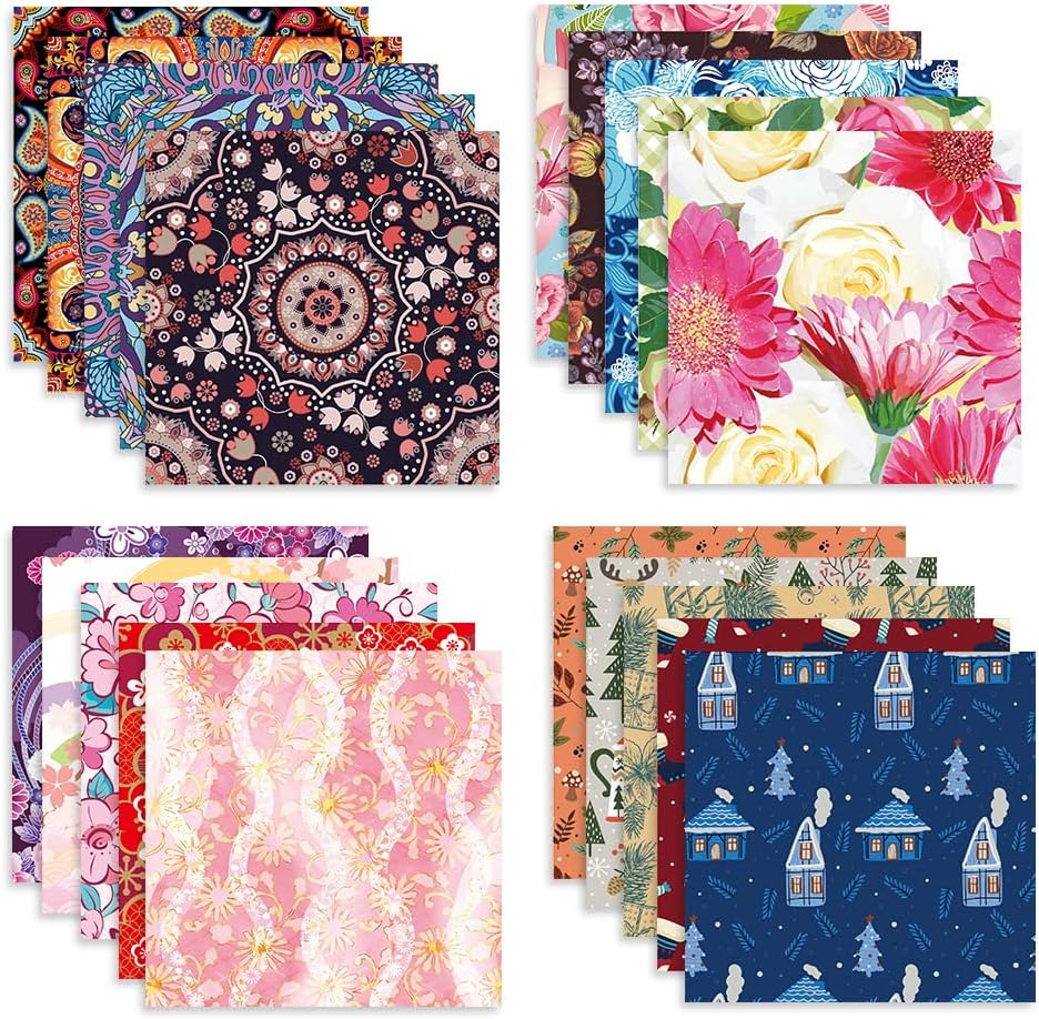 10 Different Packs Full Collection Origami Paper, 6-Inch Double Sided Color