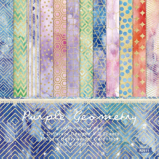 Vintage Boho Scrapbook Paper Pad Golden Watercolor Patterned Cardstock Paper 6x6 ,24 Sheets Single-Sided Junk Journal Scrapbooking Papers for DIY Origami Card Making Art Collage Decorative Papers.