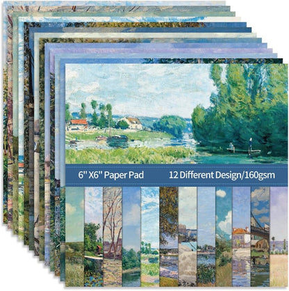 6x6" Cardstock Single Sided Scrapbooking,Craft Decorative Scrap Book Paper