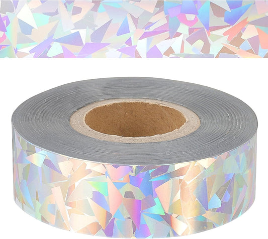 PATIKIL 0.79"x400Ft Hot Stamping Foil Paper, Heat Transfer Hot Stamping Paper Foil Roll for Leather DIY Logo Decor Craft Gift Package Scrapbook Card, Silver Style 6