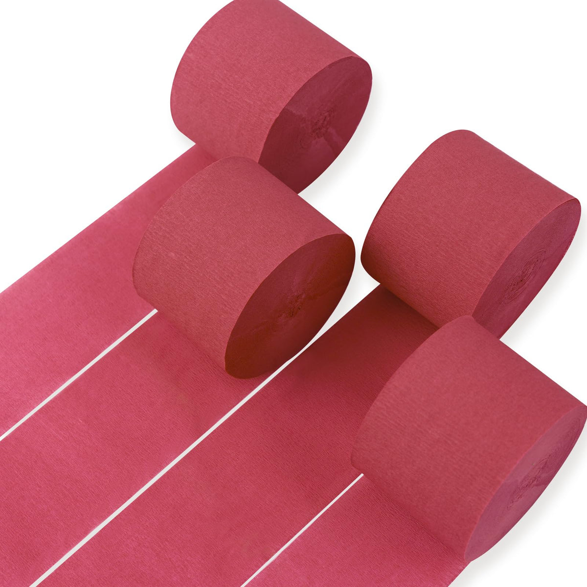 PartyWoo Gold Crepe Paper Streamers 4pcs 328 FT Gold Streamers