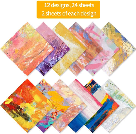6x6" Cardstock Single Sided Scrapbooking,Craft Decorative Scrap Book Paper