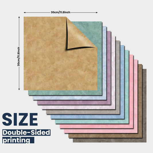 12×12 Boho Scrapbook Paper Vintage Pattern Paper Pad,24 Sheets Double-Sided Bobo Junk Journal Papers Scrapbooking Supplies for Holiday Cardmaking DIY Decorative Papers.