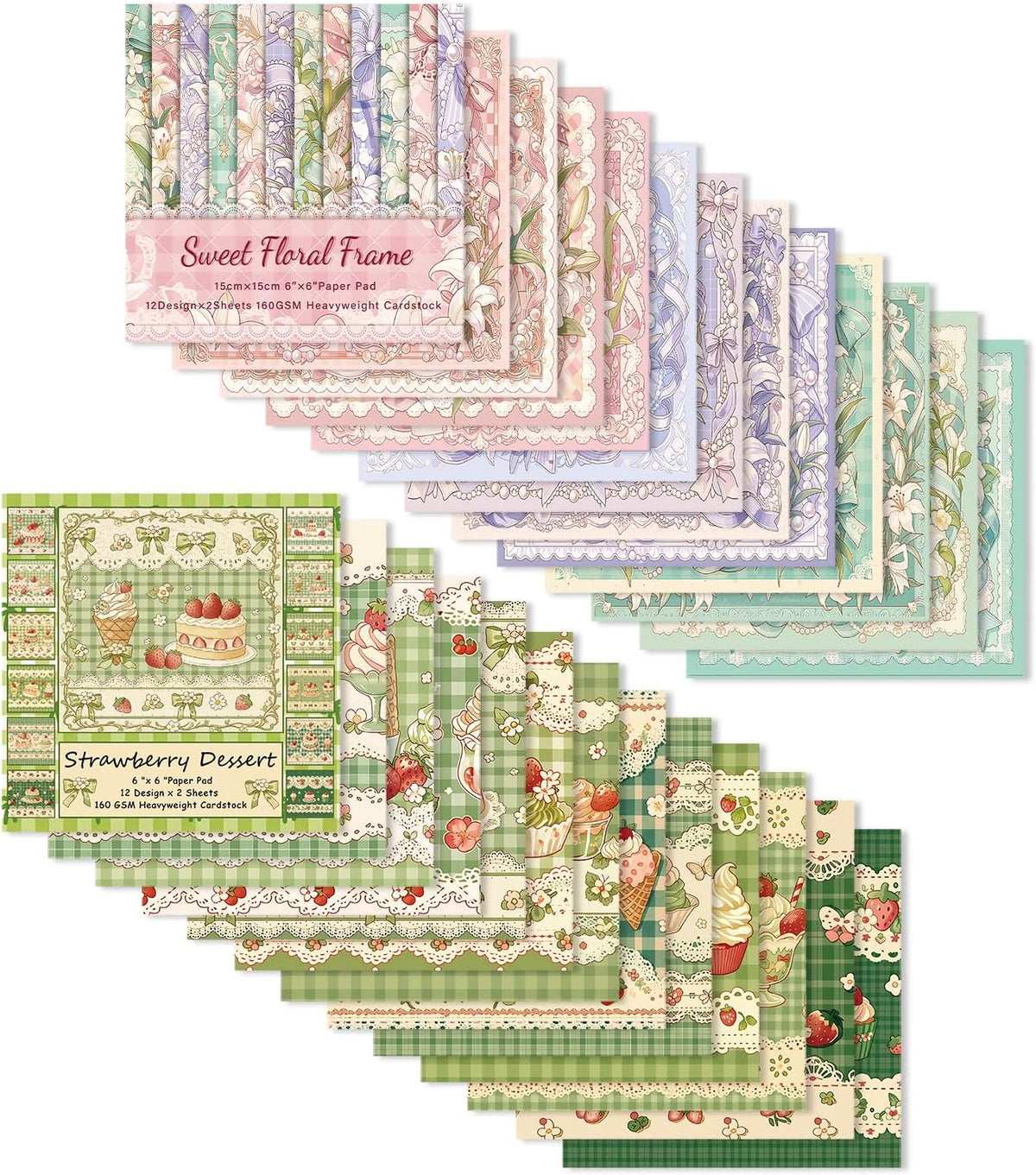 6x6" Cardstock Single Sided Scrapbooking,Craft Decorative Scrap Book Paper