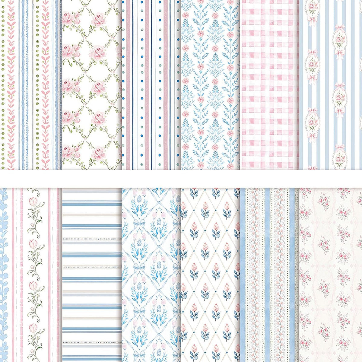36 Sheets Scrapbook Paper 12x12 In Pastel Floral Patterned Paper