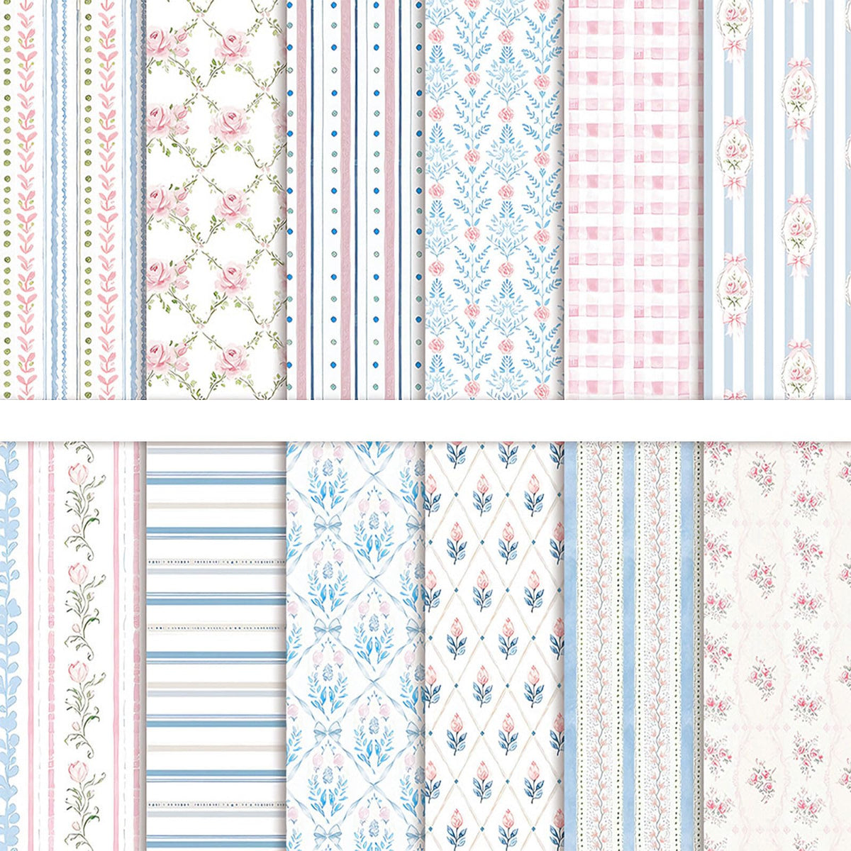 36 Sheets Scrapbook Paper 12x12 In Pastel Floral Patterned Paper